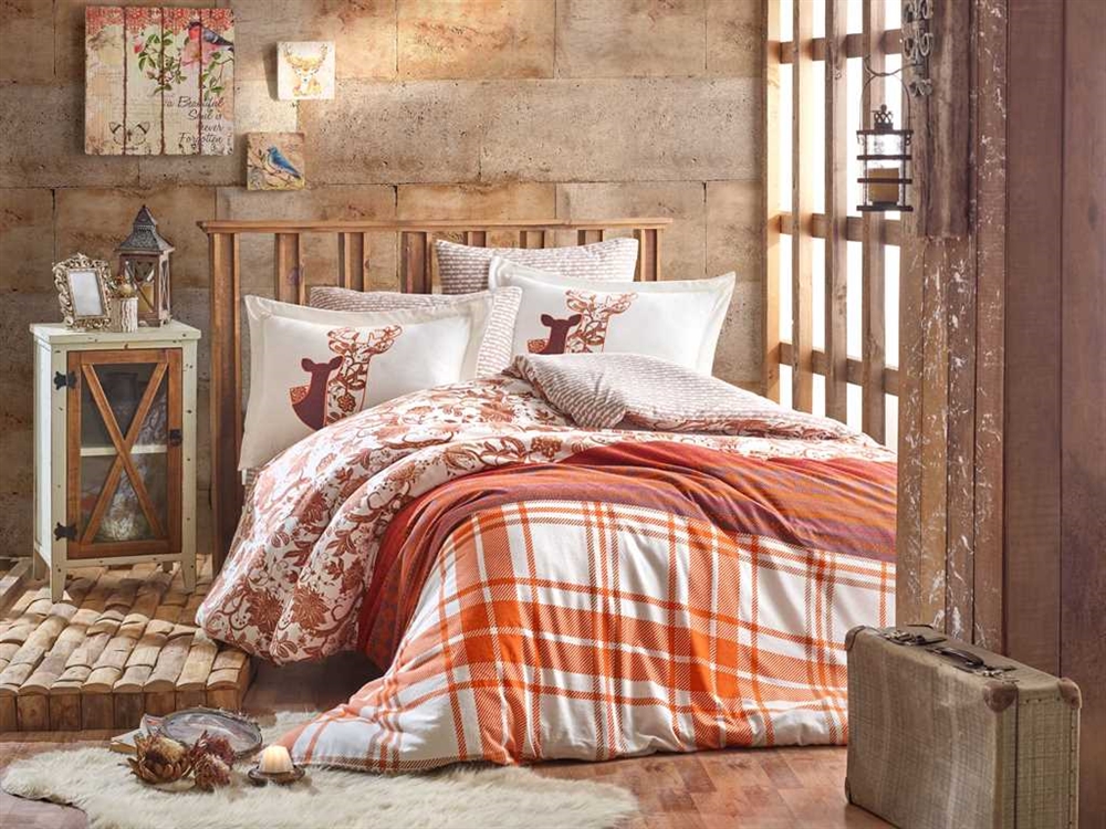 

Комплект постельного белья Hobby Flannel Valentina 200х220 см/2х50х70 см Коричневый