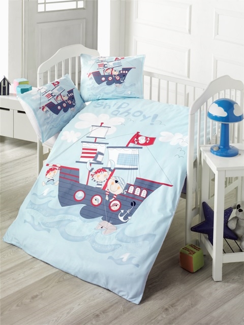 

Комплект постельного белья LIGHTHOUSE детский SHIP 100х150/2х35х45