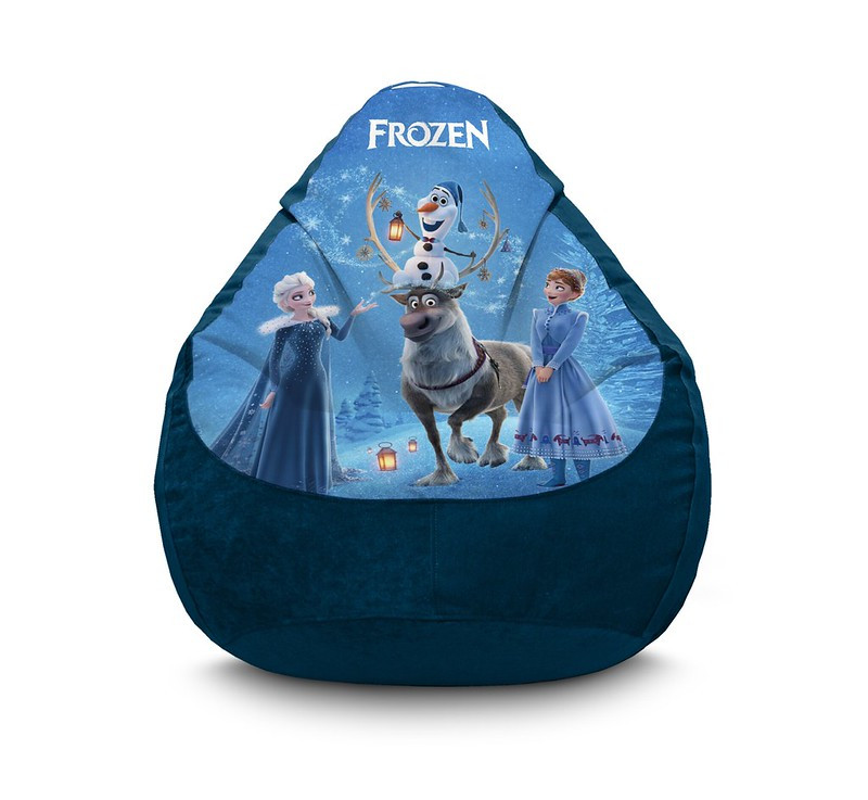 

Кресло мешок iPuff "Frozen. Olaf and friends" Флок XL (80х110 см) Синий
