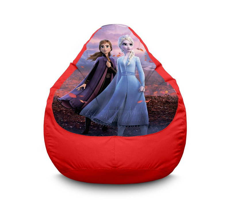 

Кресло мешок iPuff "Frozen. Elsa and Anna" Оксфорд XL (80х110 см) Красный