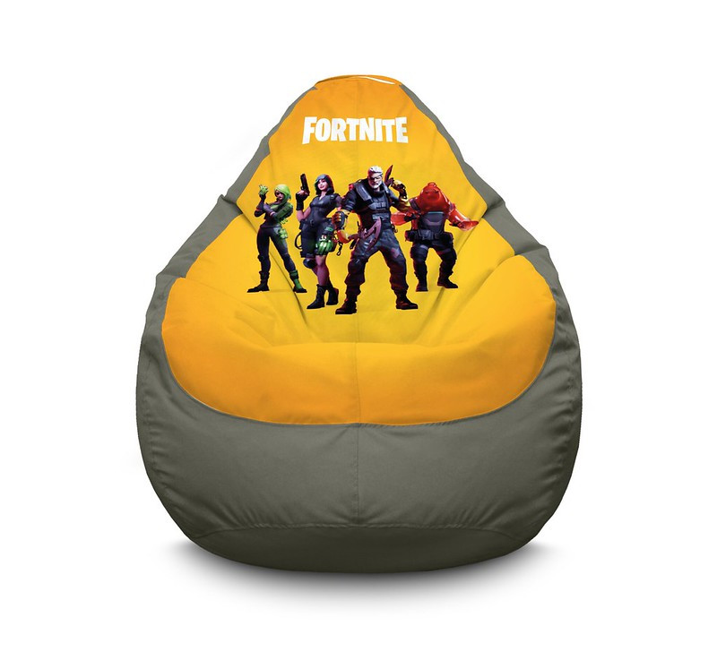 

Кресло мешок iPuff "Fortnite. Deathstroke" Оксфорд XL (80х110 см) Серый