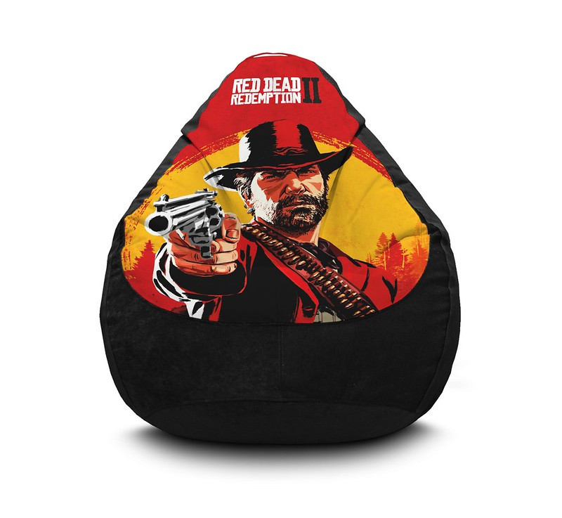 

Кресло мешок iPuff "Red Dead Redemption 2" Флок XXXL (100х135 см) Черный