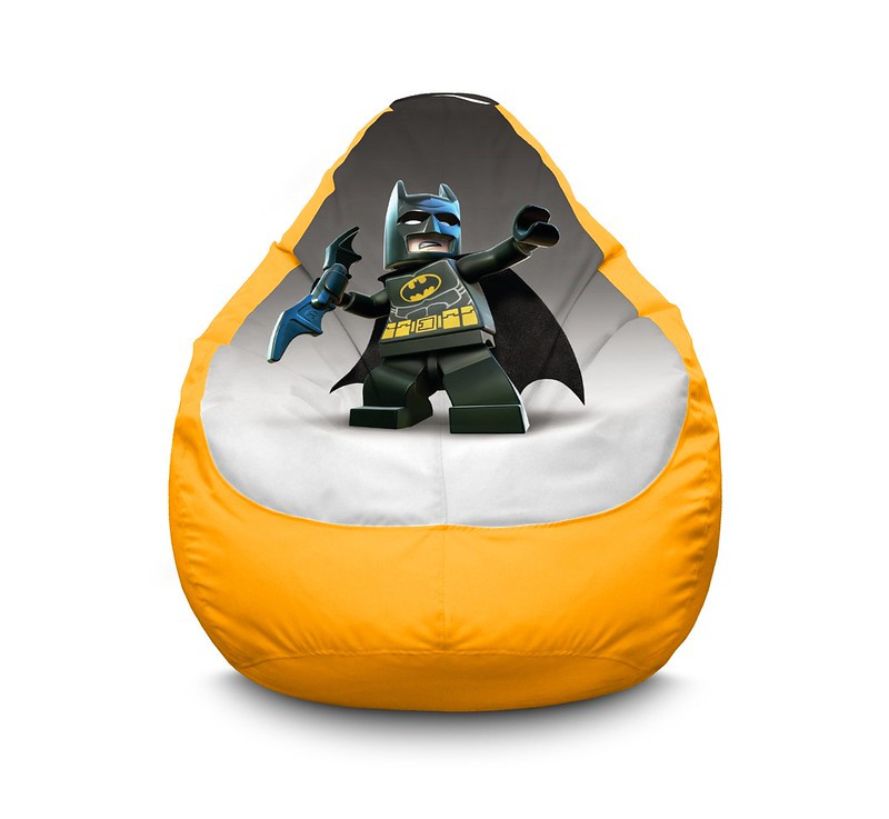 

Кресло мешок iPuff "Lego Batman and batrang" Оксфорд XL (80х110 см) Желтый