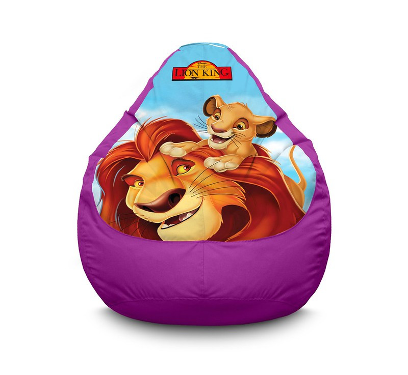 

Кресло мешок iPuff "Lion King. Mufasa and Simba" Оксфорд XXXL (100х135 см) Сиреневый