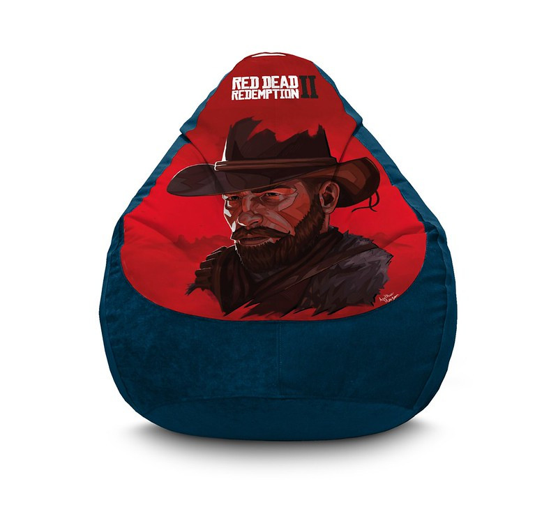 

Кресло мешок iPuff "Arthur Morgan" Флок XXL (90х125 см) Синий