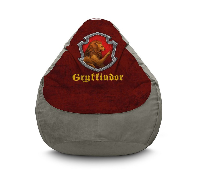

Кресло мешок iPuff "Harry Potter. Gryffindor" Флок XXXL (100x135 см) Серый