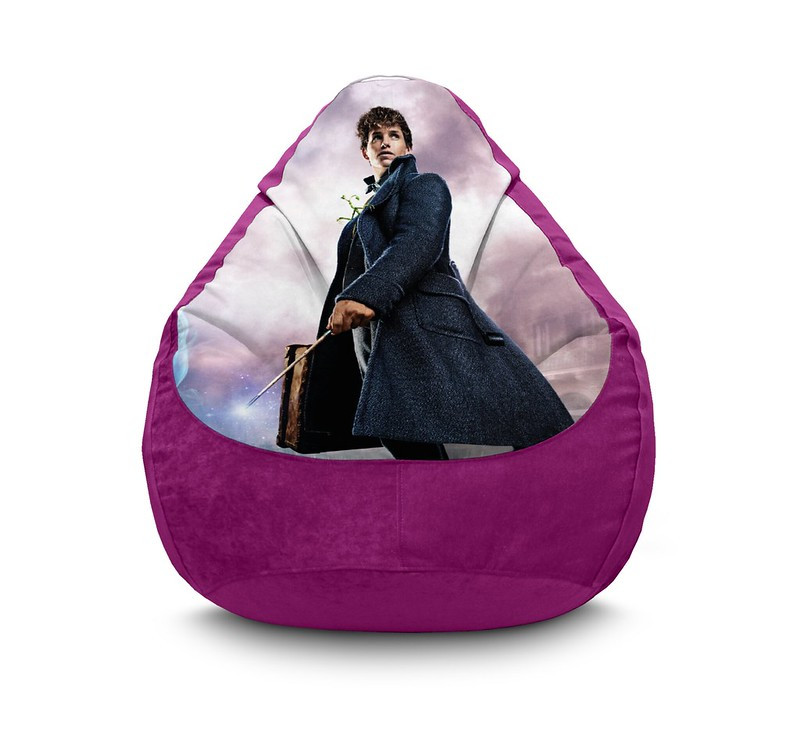

Кресло мешок iPuff "Fantastic Beasts" Флок XXL (90x125 см) Фиолетовый