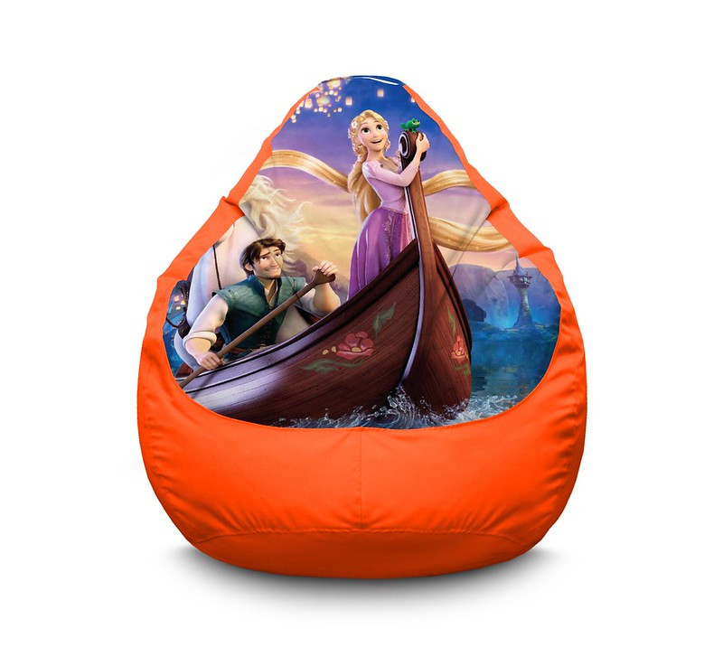 

Кресло мешок iPuff "Rapunzel and boat" Оксфорд XXL (90х125 см) Оранжевый