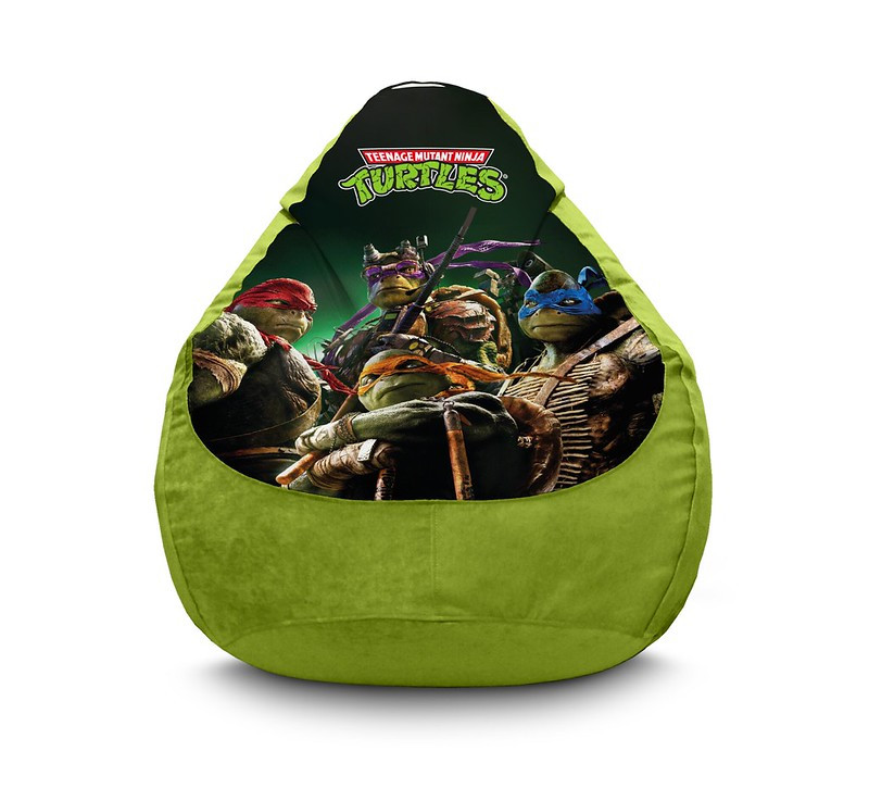 

Кресло мешок iPuff "Ninja Turtles. Modern" Флок XXL (90х125 см) Оливковый