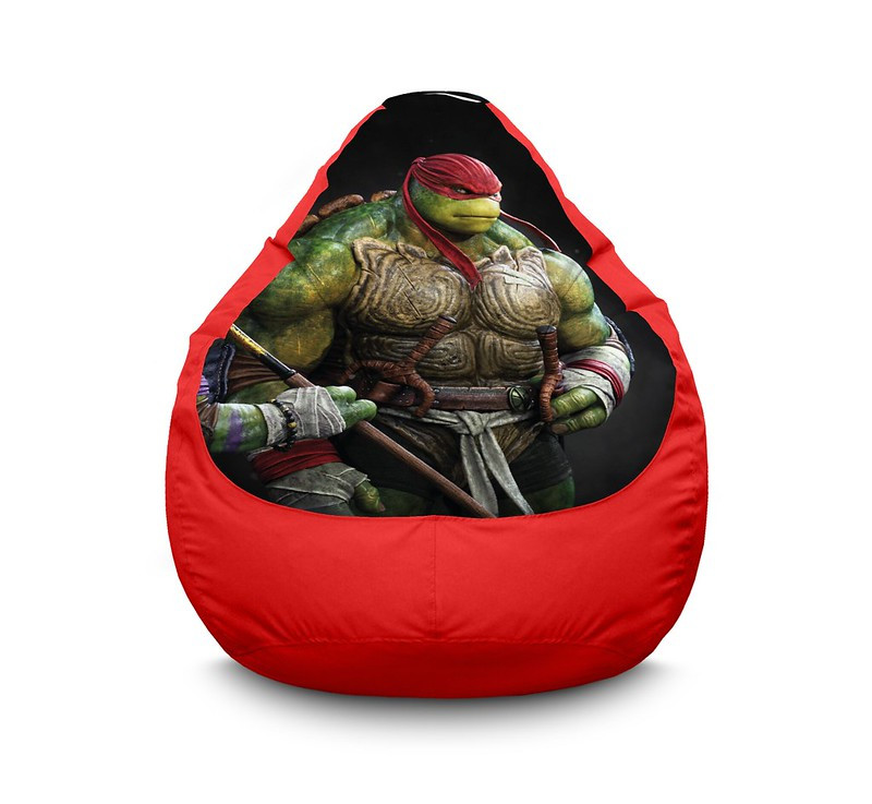 

Кресло мешок iPuff "Ninja Turtles. Raphael" Оксфорд XXXL (100х135 см) Красный