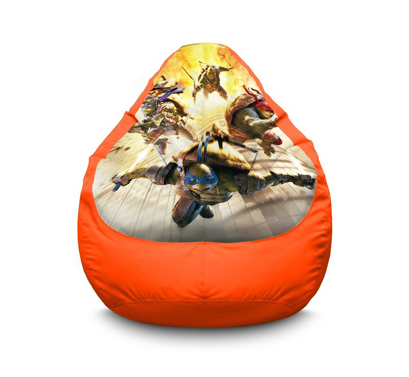 

Кресло мешок iPuff "Ninja Turtles. Explosion" Оксфорд XXXL (100х135 см) Оранжевый