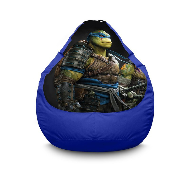 

Кресло мешок iPuff "Ninja Turtles. Leonardo" Оксфорд XXXL (100х135 см) Синий