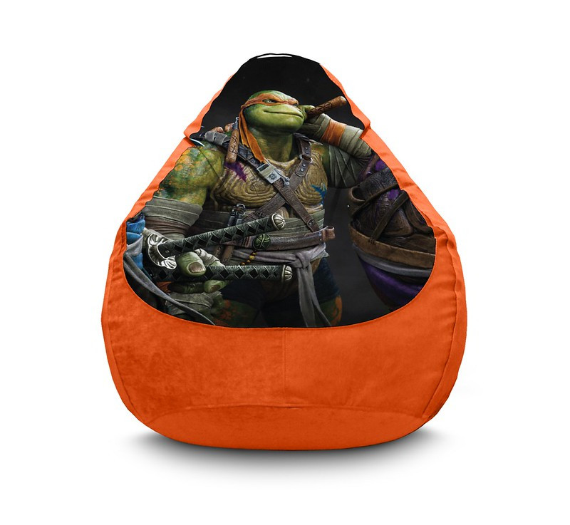 

Кресло мешок iPuff "Ninja Turtles. Michelangelo" Флок XXXL (100х135 см) Оранжевый