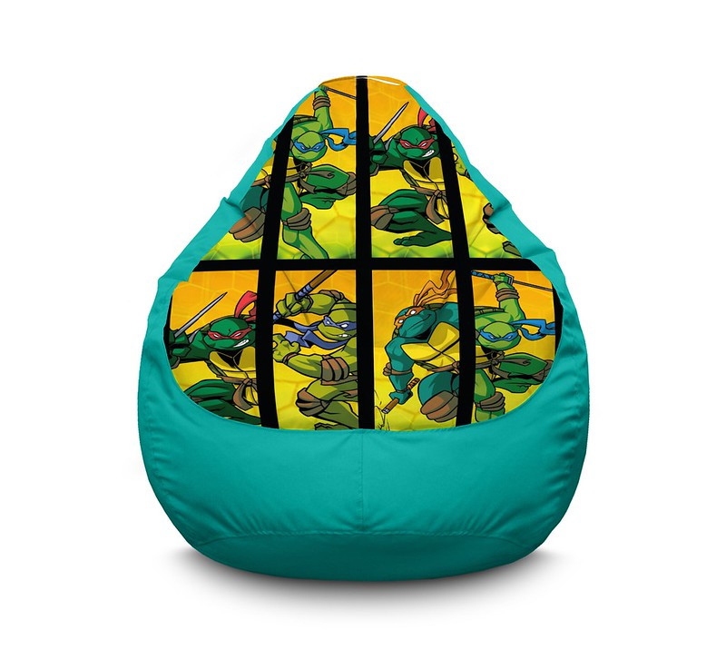 

Кресло мешок iPuff "Ninja Turtles. Comics classic" Оксфорд XL (80х110 см) Бирюзовый