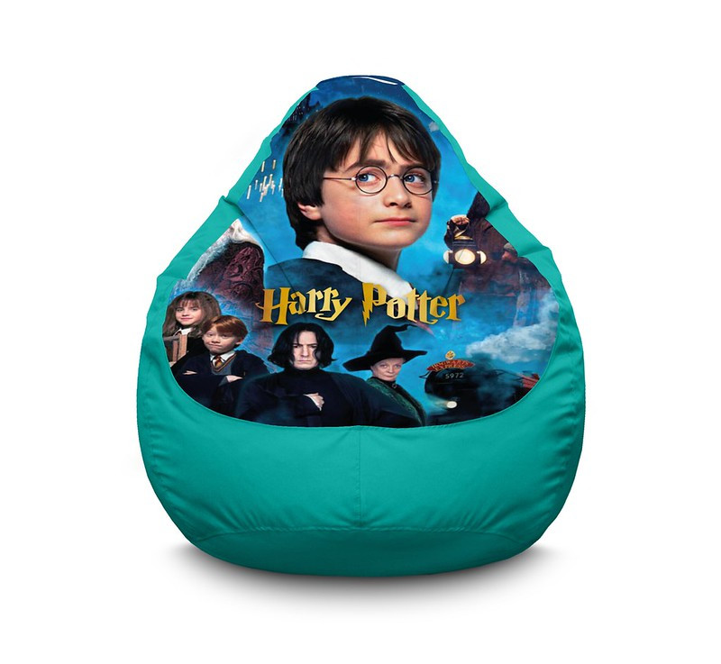 

Кресло мешок iPuff "Harry Potter. Young wizard" Оксфорд XL (80х110 см) Бирюзовый