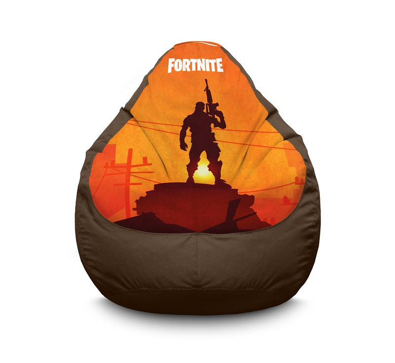 

Кресло мешок iPuff "Fortnite. Silhouette" Оксфорд XXXL (100х135 см) Коричневый