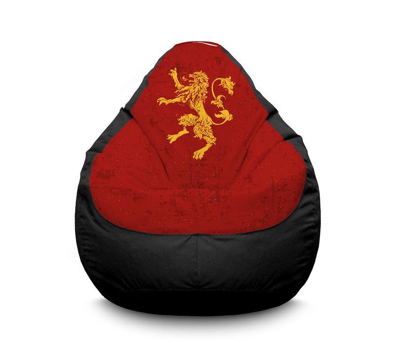 

Кресло мешок iPuff "Game of Thrones. House Lannister" Оксфорд XXXL (100х135 см) Черный