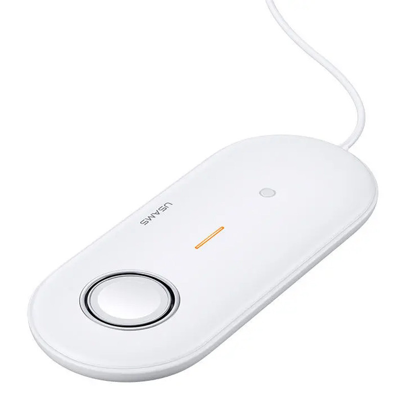 

БЗУ Usams US-CD119 2in1 + Кабель Белый