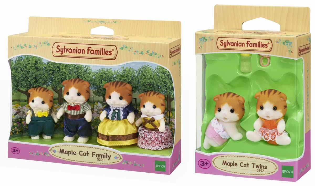 

Набор фигурок Sylvanian Families Семья Вислоухих Котов + Вислоухие котята-двойняшки (5290/5292)