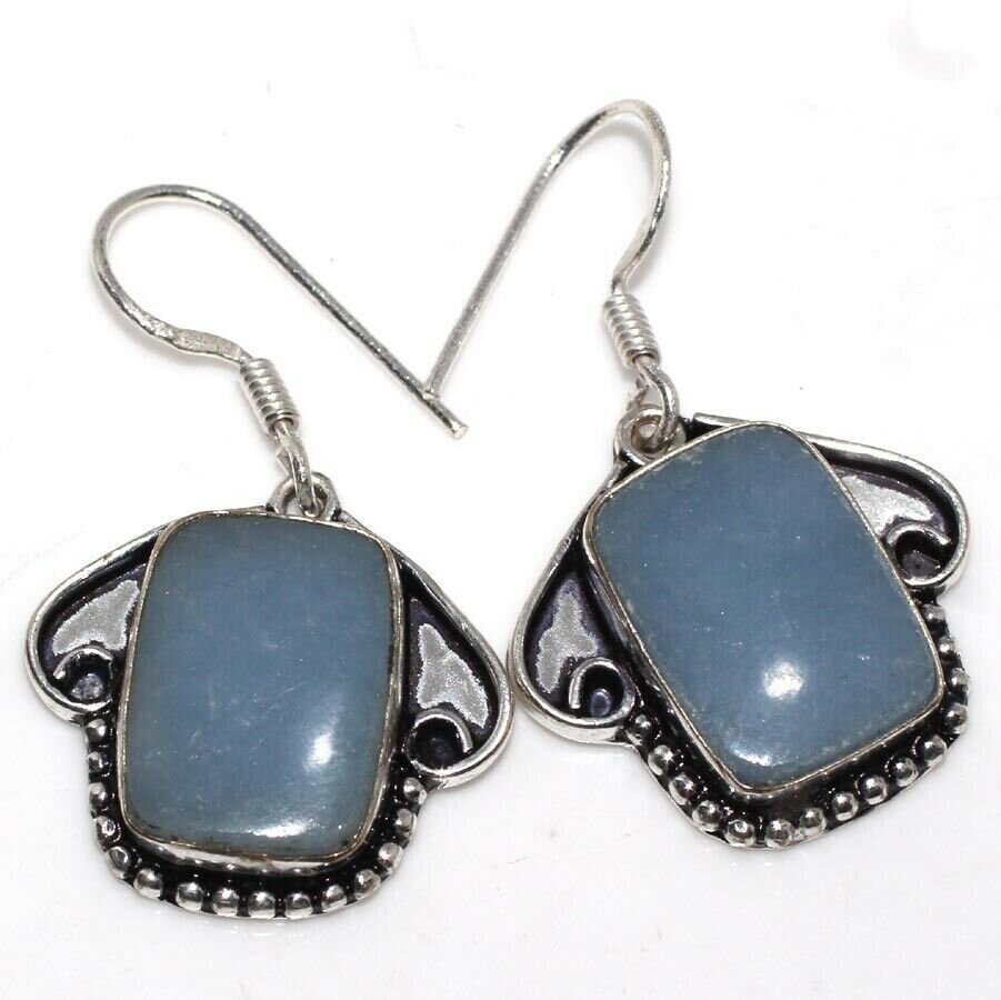 

Серьги c камнем ангелит Н-56976