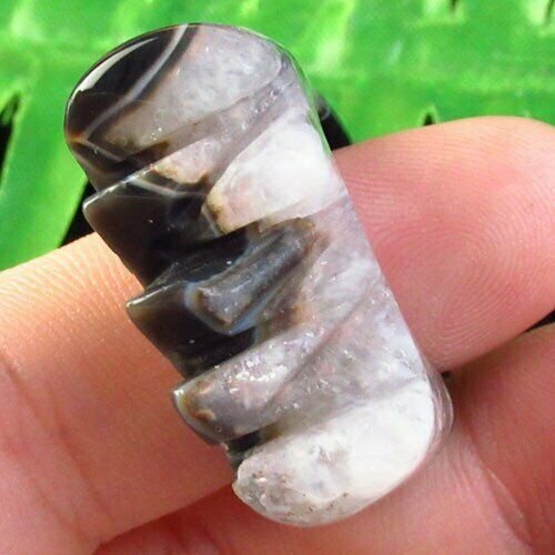 

Кольцо с камнем друзовый агат, 18.5 размер L64829