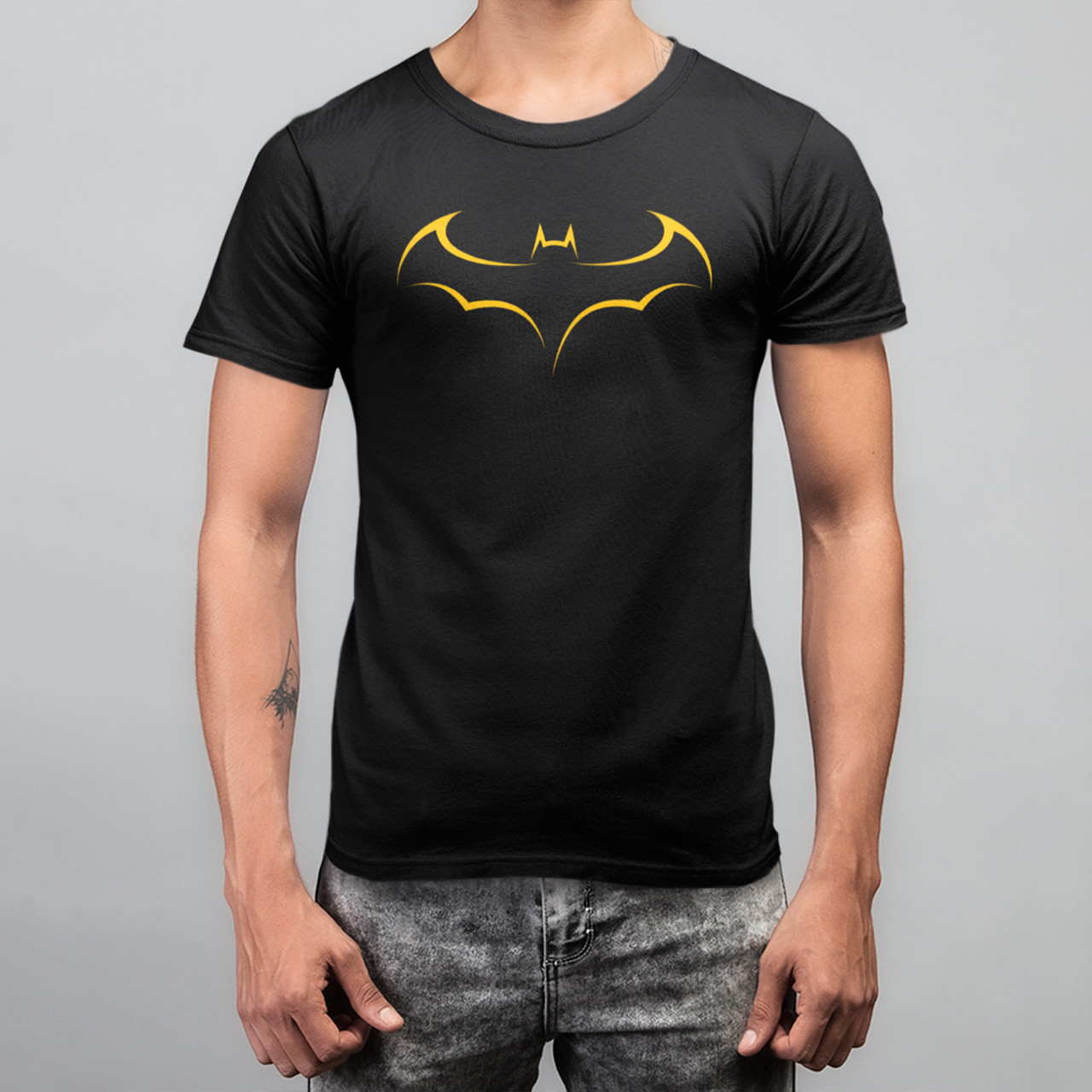 

Футболка черная мужская JHK T-Shirt с принтом "Batman"  7008 (3308, Футболка черная мужская JHK T-Shirt с принтом "Batman" S 7008 (3308)