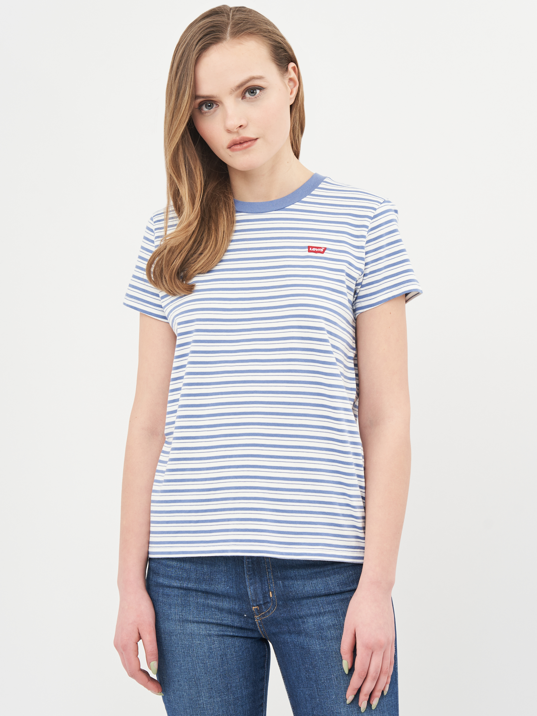

Футболка Levi's Perfect Tee Silphium Colony Blue Stripe 39185-0092 M