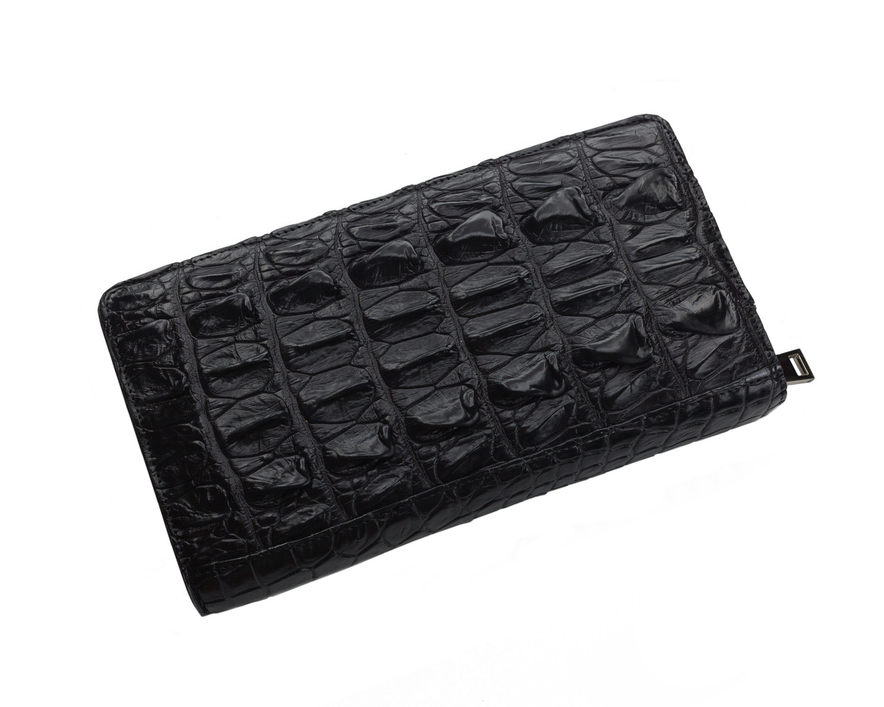 

Кошелек из кожи крокодила на молнии Ekzotic Leather Черный () xtclthrcw 83