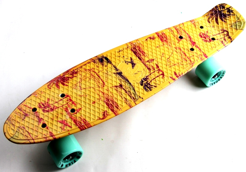 

Пенни борд (Penny Board) 22" "Fish" с рисунком, Palm 2