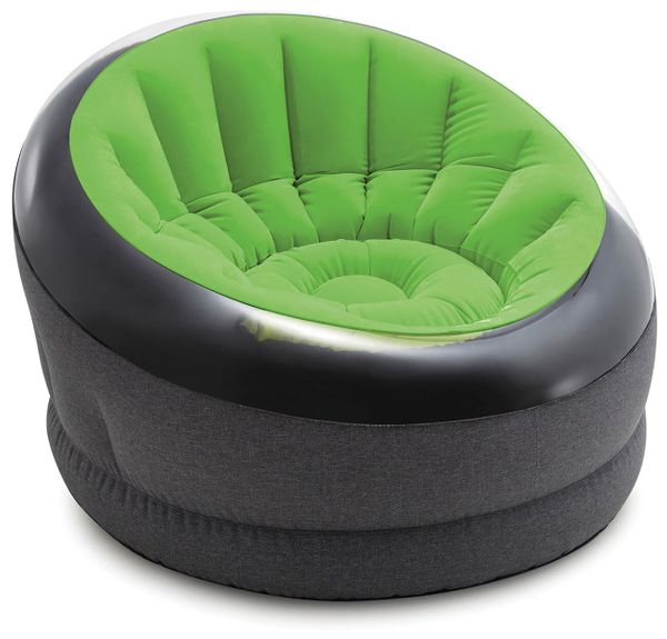 

Надувное кресло Intex 66581 (112x109x69 см) Empire Chair Зеленое
