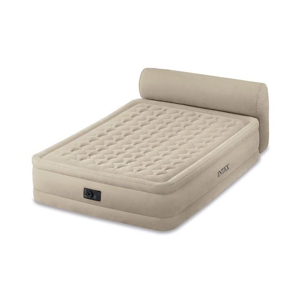 

Двуспальная надувная кровать Intex 64460 (1.52 x 2.29 x 79 см) Ultra Plush Headboard Airbed + Встроенный электронасос 220В