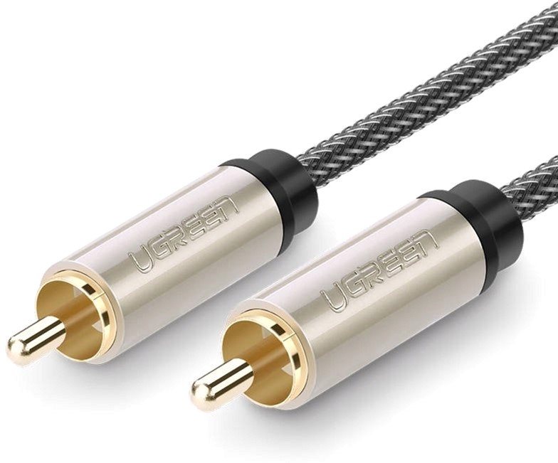 

Цифровой коаксиальный кабель Ugreen AV133 RCA to RCA Coaxial Cable Braided 2 м Gray (90402172)