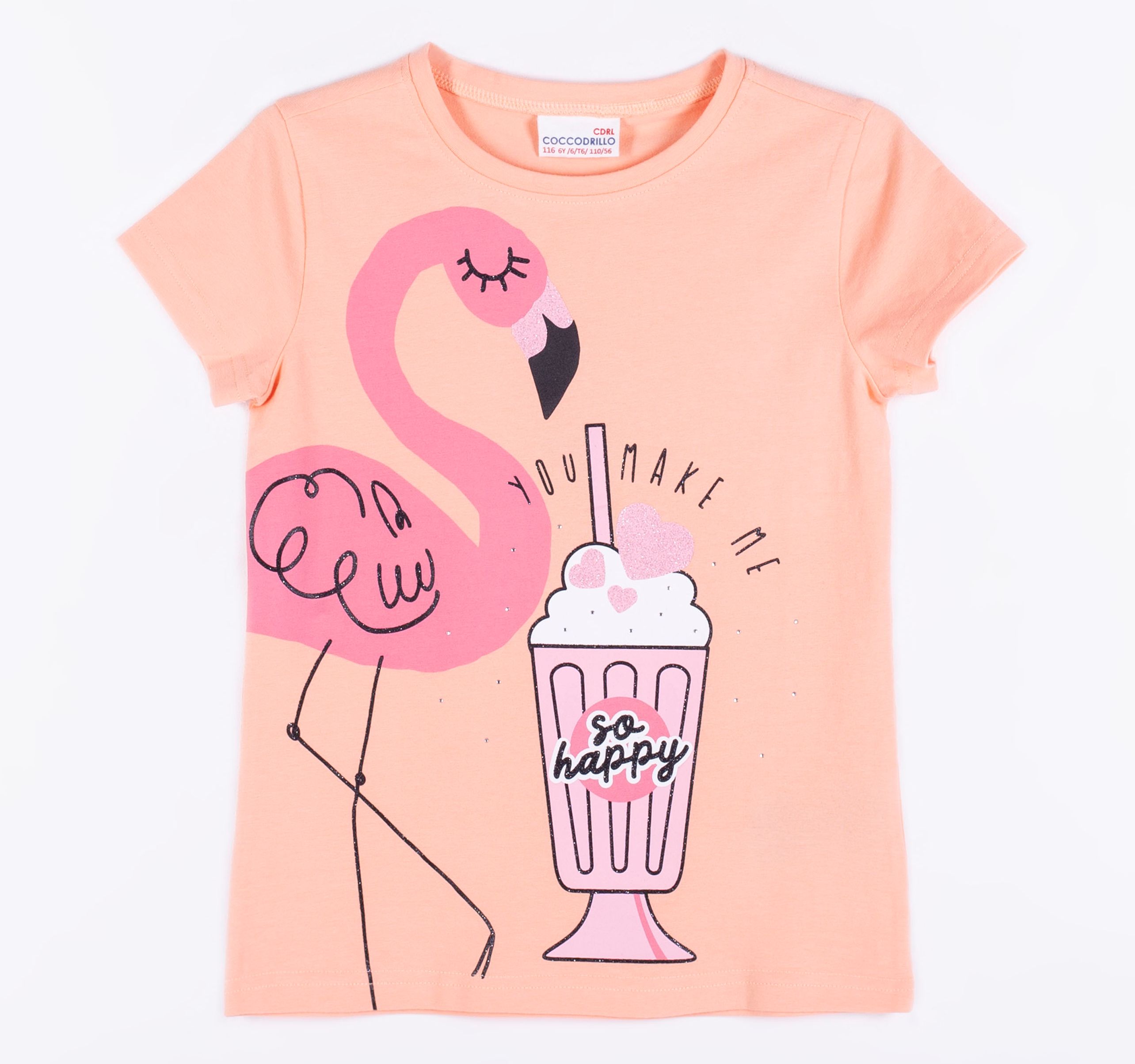 

Футболка Coccodrillo Pink Ladies WC1143201PIN-006 104 см Персиковая