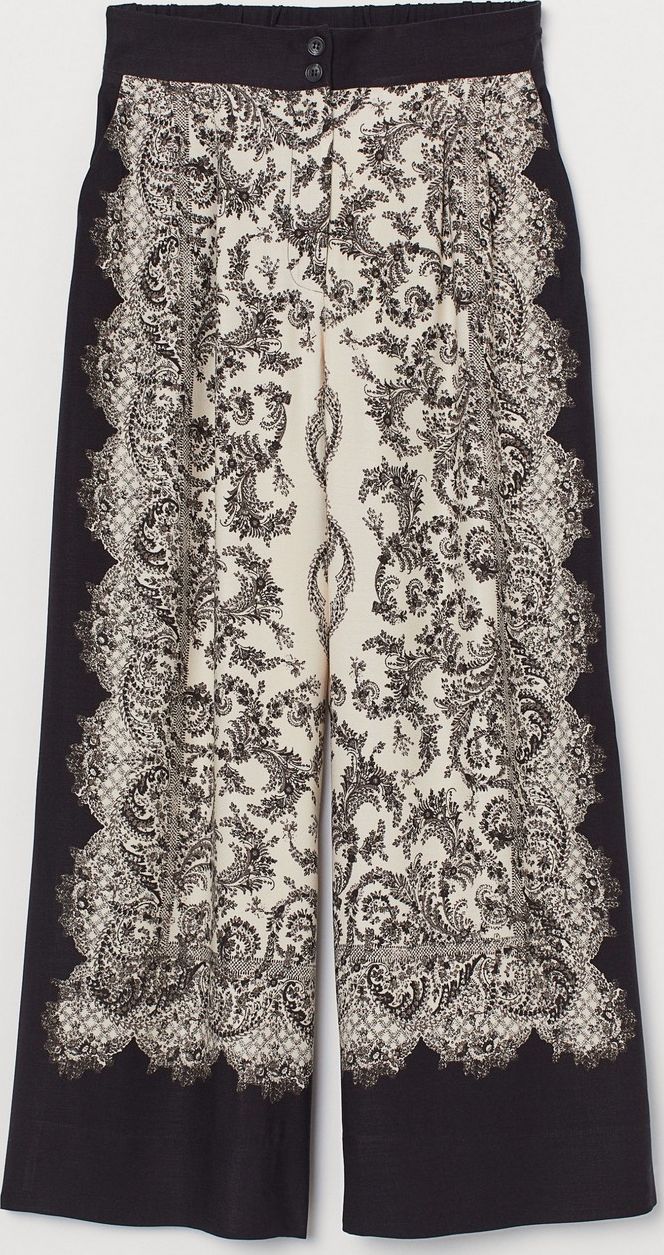

Брюки H&M 0787959 36 Черные с белым