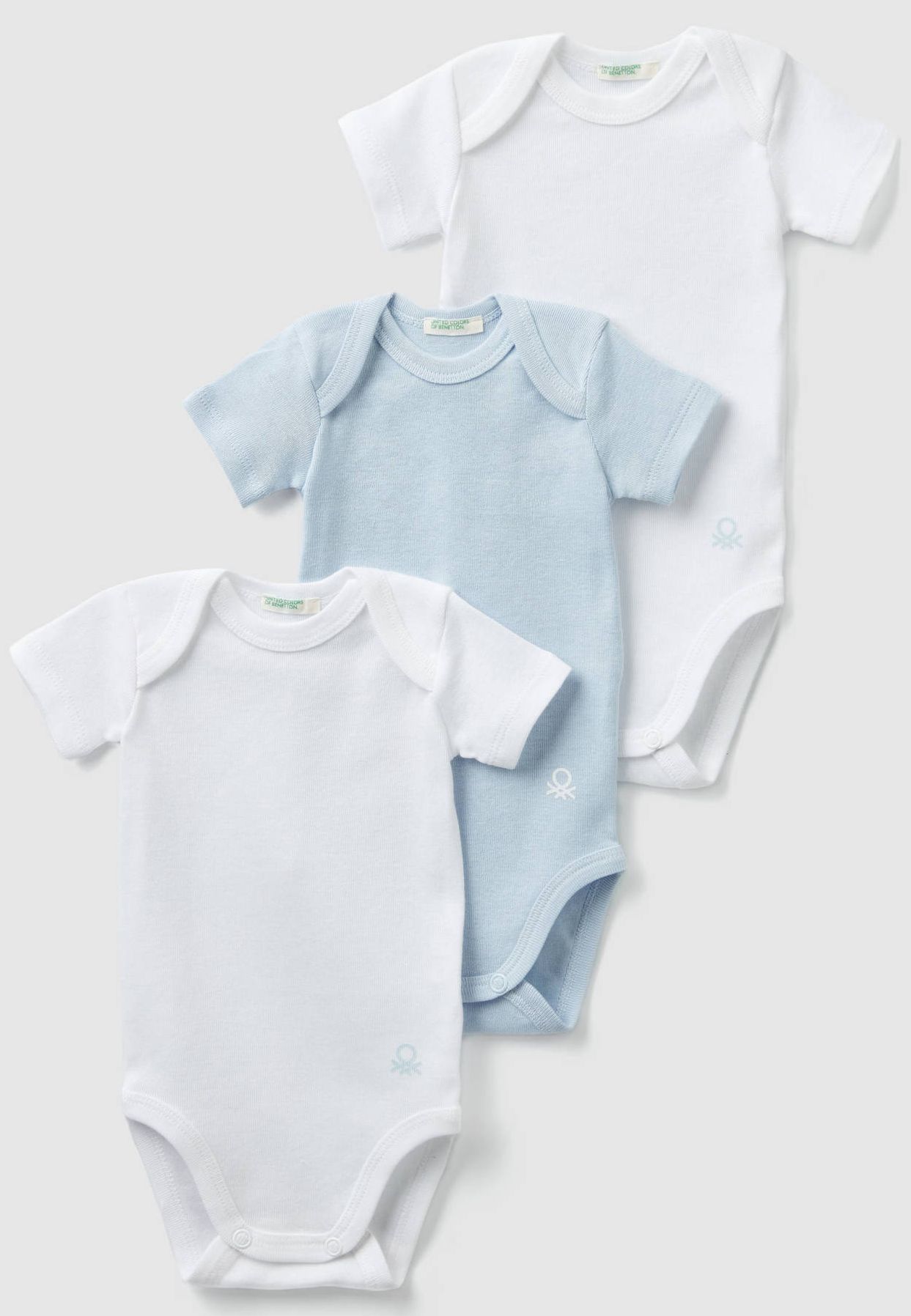 

Боди-футболка United Colors of Benetton 3GI70B079-81 68 см 3 шт