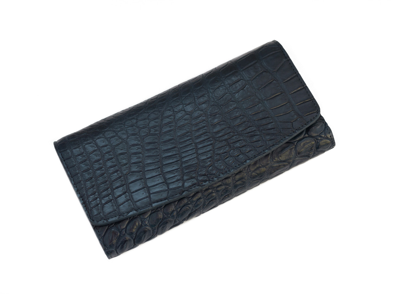 

Кошелек из кожи крокодила Ekzotic Leather Синий () xtclthrcw 95_1