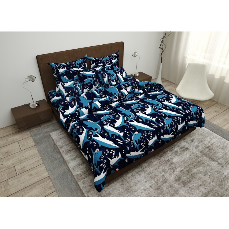 

Комплект постельного белья Shark SoundSleep бязь двуспальный