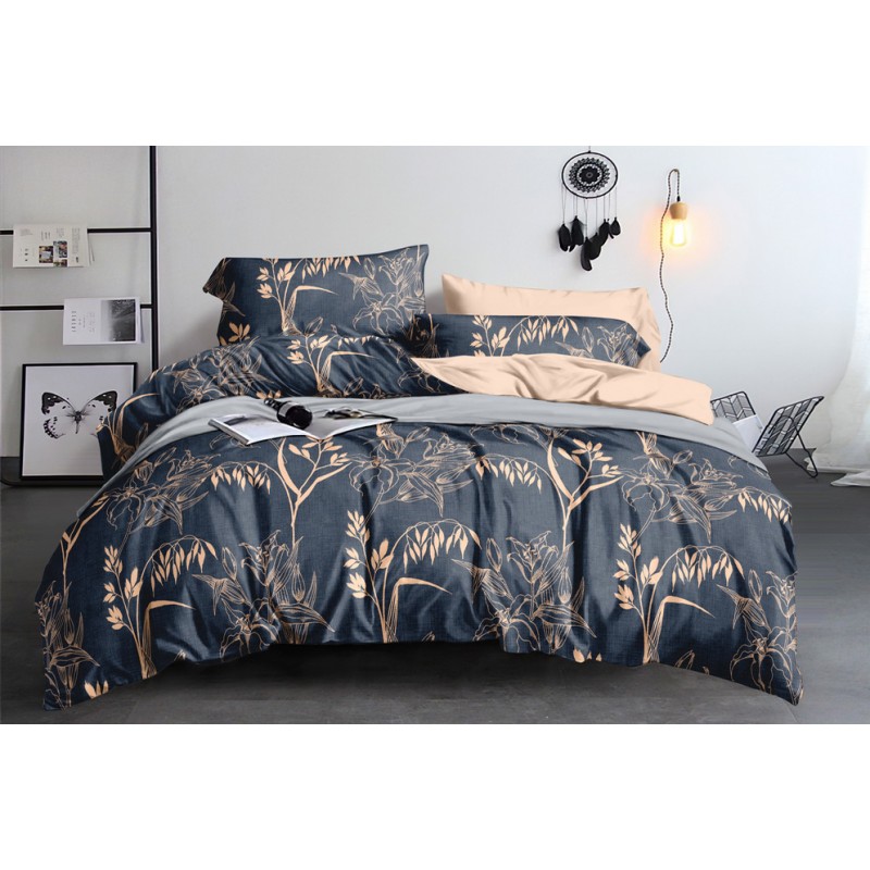 

Комплект постельного белья Beige flowers SoundSleep бязь евро