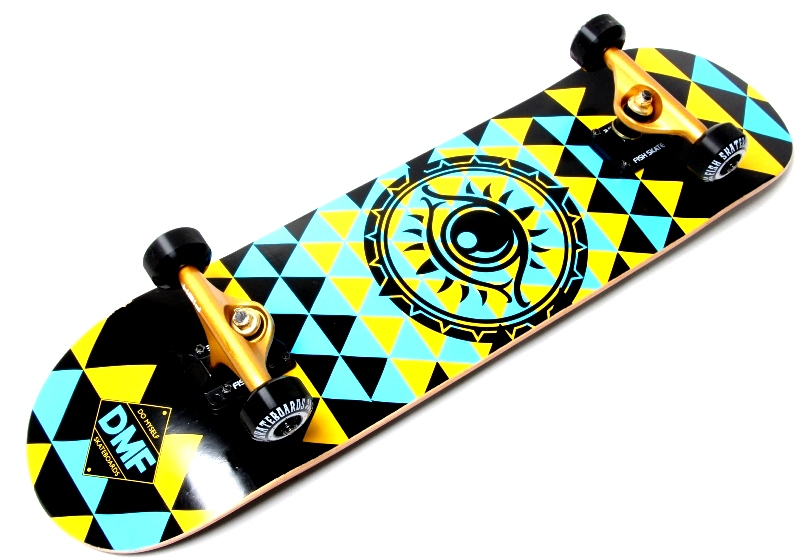 

Скейтборд Fish Skateboard деревянный с рисунком 31", Eye DMF