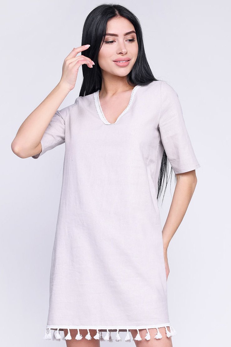 

Платье KP-10264-15 Pretty Woman M серо-розовый