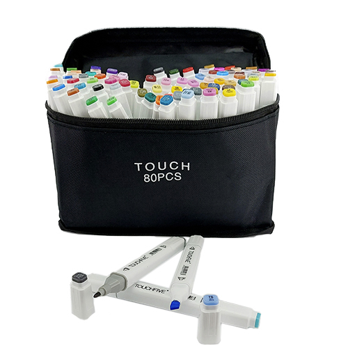 

Двусторонние маркеры для скетчинга Touch Five (TouchFive) 80 цветов оригинал, фломастеры для рисования эскизов