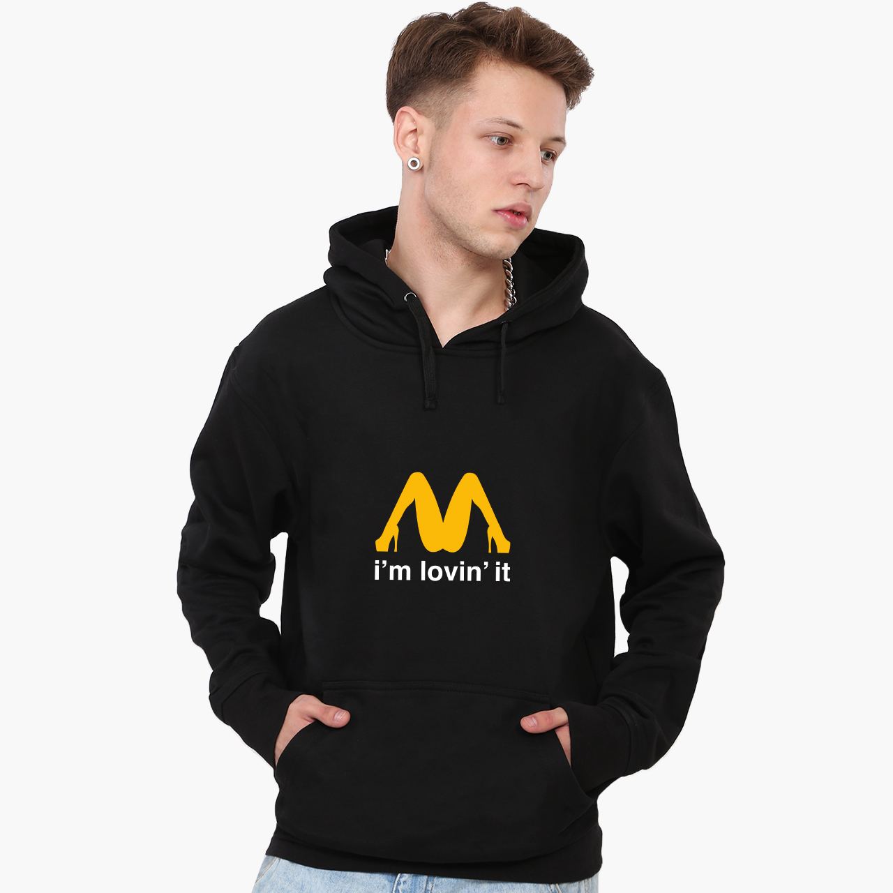 

Худи мужской «Вот что я люблю» («I'm Lovin' It») (9225-2013) Черный XXL