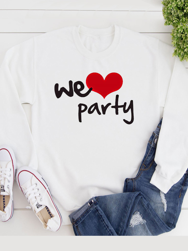 

Свитшот Katarina Ivanenko We love party KIP00092 L Белый
