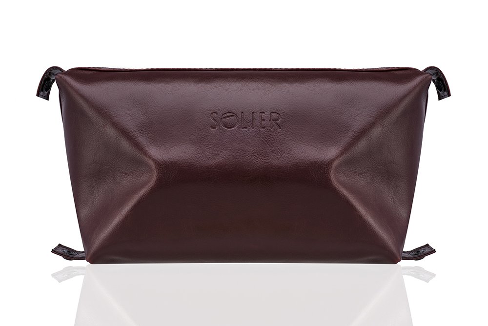 

Кожаная мужская косметичка каштановая SlrSK01Maroon