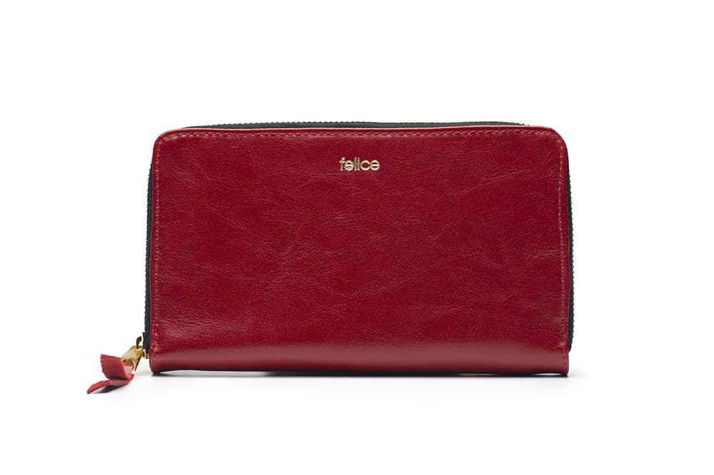 

Кошелек женский красный FlcP01Red