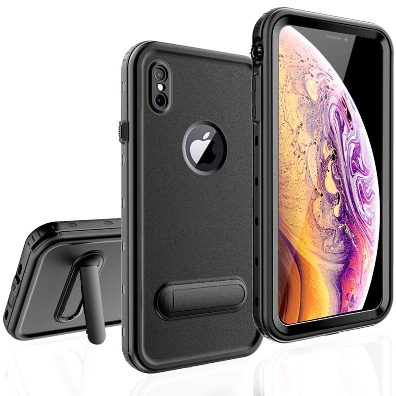 

Водонепроницаемый чехол Shellbox с подставкой для Apple iPhone X / XS (5.8") Черный