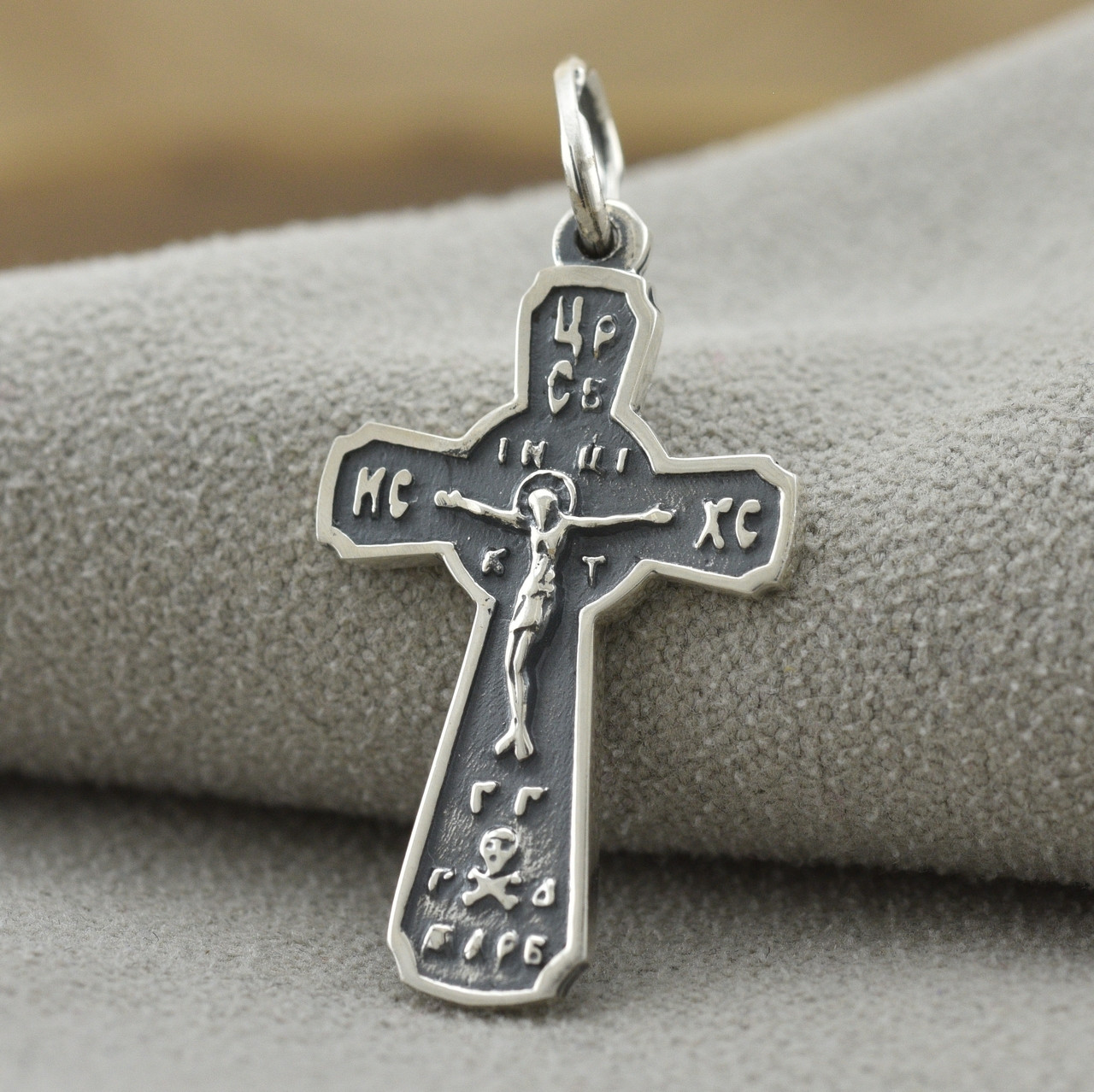 

Серебряный крестик с чернением размер 30х15 мм вес 1.6 г