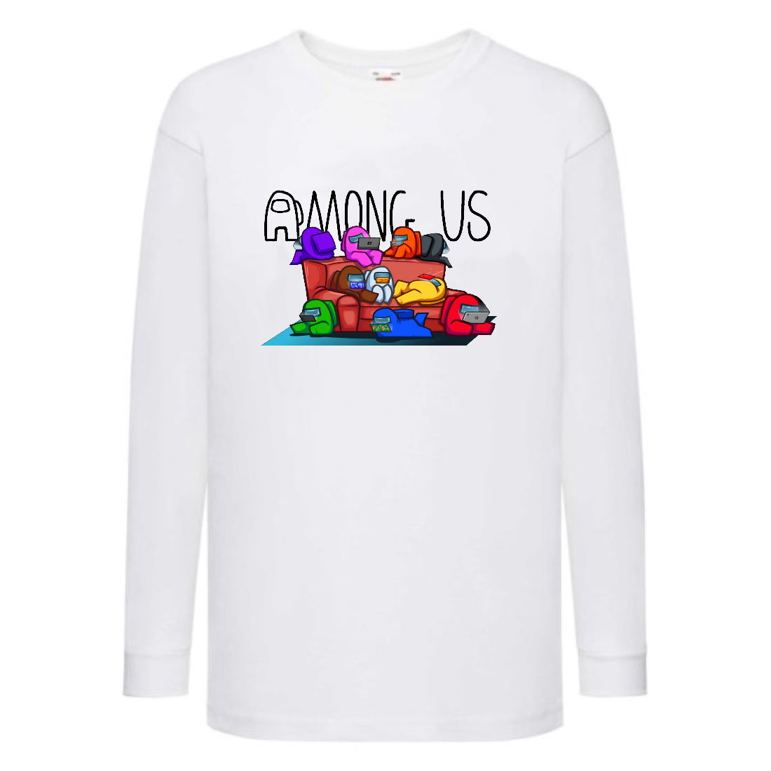 

Лонгслив реглан Среди нас 09 (Among us) белый (AMU wh 09) 128 см