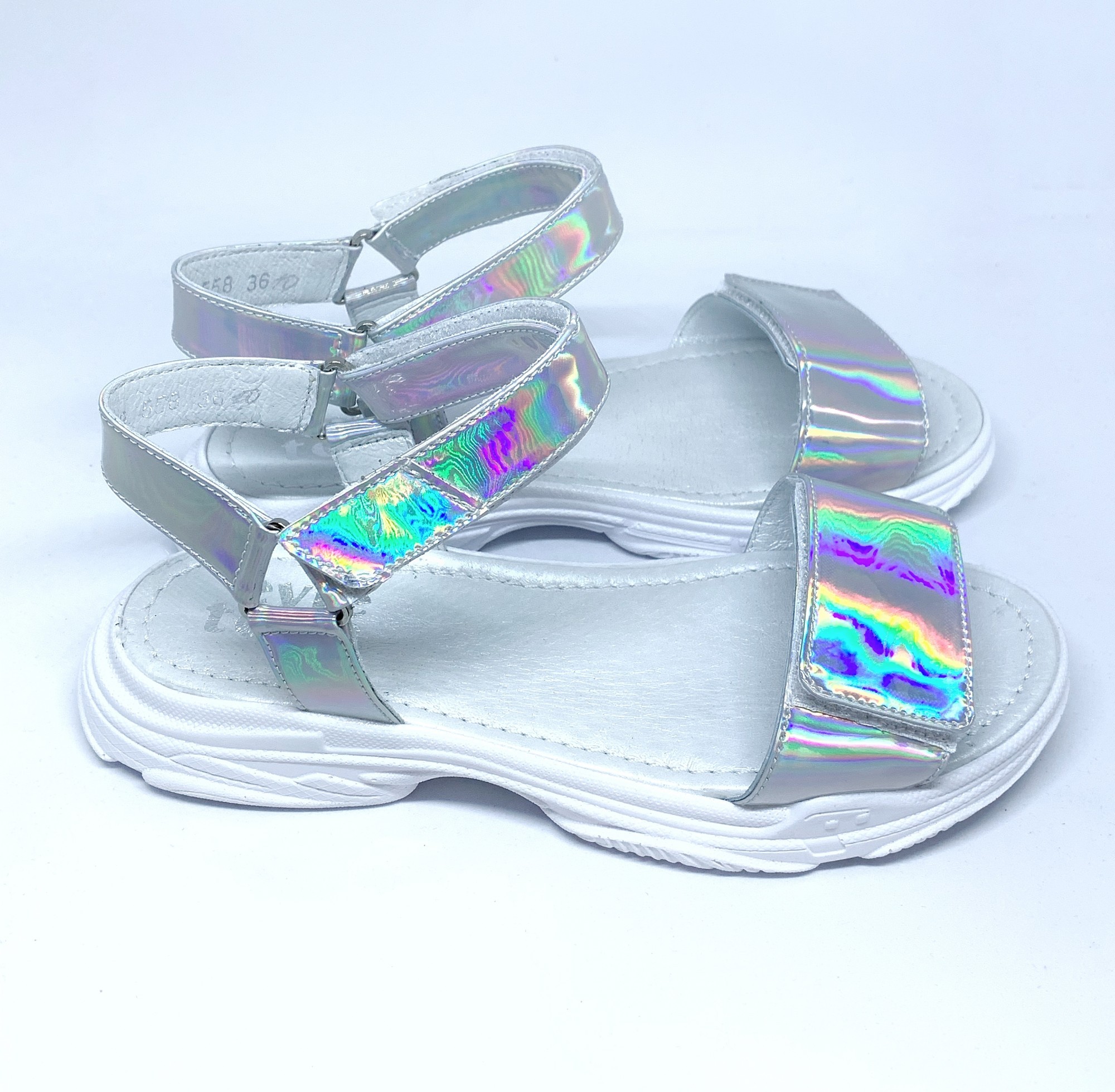 

Босоножки EVIE shoes Lucy 32 Серебристые (186-8K 32)