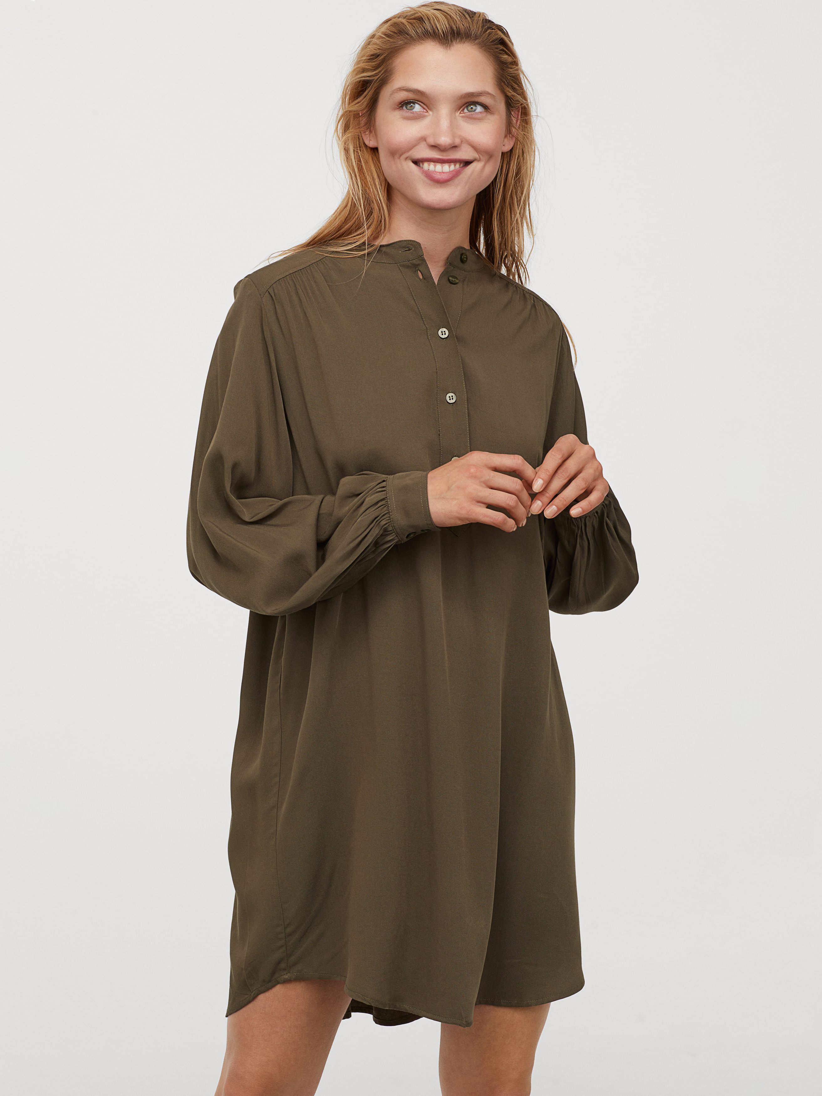 

Платье H&M 0817491-1  Хаки, Платье H&M 0817491-1 XL Хаки